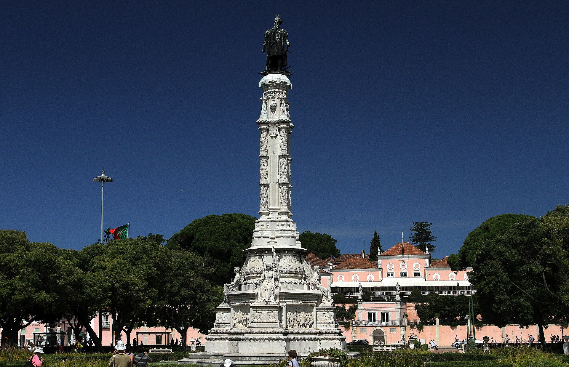 Belém Palace complex facing the square