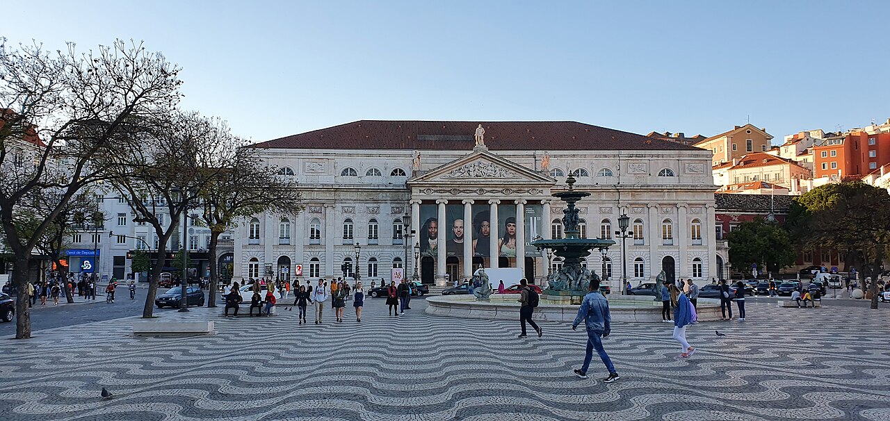 D. Maria II Theatre on Rossio Square